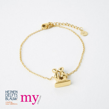Armband Holland kuspaar goud sieraden van My Jewellery voor Heinen Delfts Blauw