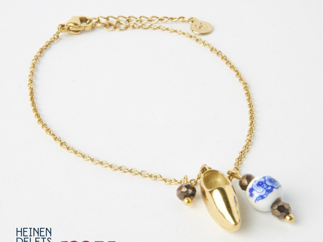 Armband klomp goud sieraden van My Jewellery voor Heinen Delfts Blauw