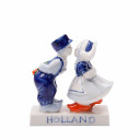 Kussend paar in Delfts blauw Heinen Delfts Blauw