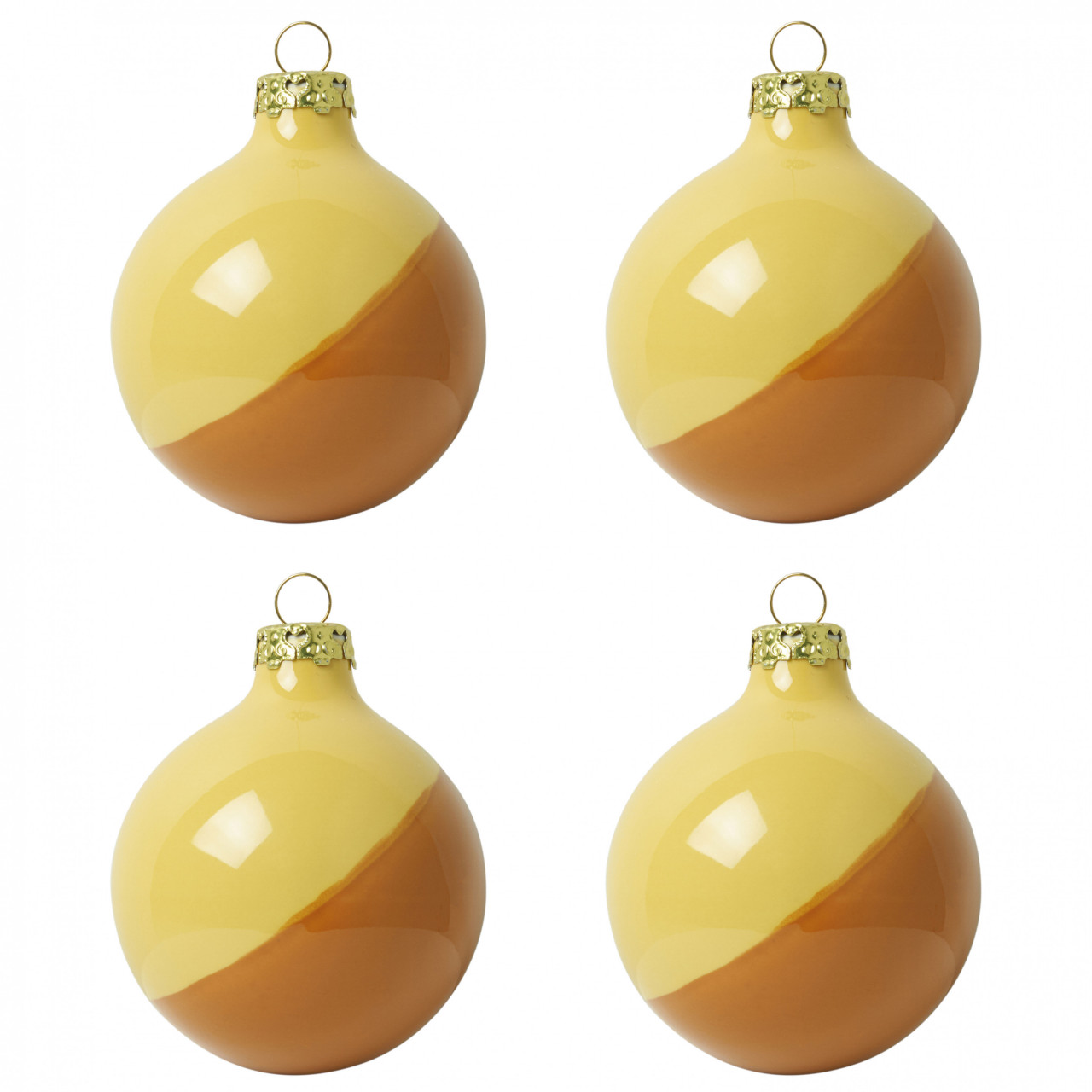meel Afrekenen Vruchtbaar Kerstballen set Oranje-Geel 2 DIP DYE 4 st. kopen? » Heinen Delfts Blauw
