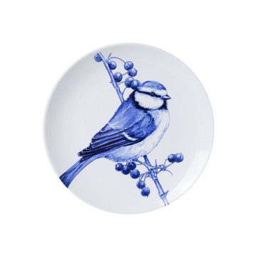 Wandbord met Delfts blauwe vogel