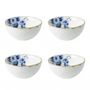 Blauw Bloesem Yoghurtschaaltje set van 4 ontworpen door Debbie Wijskamp Heinen Delfts Blauw