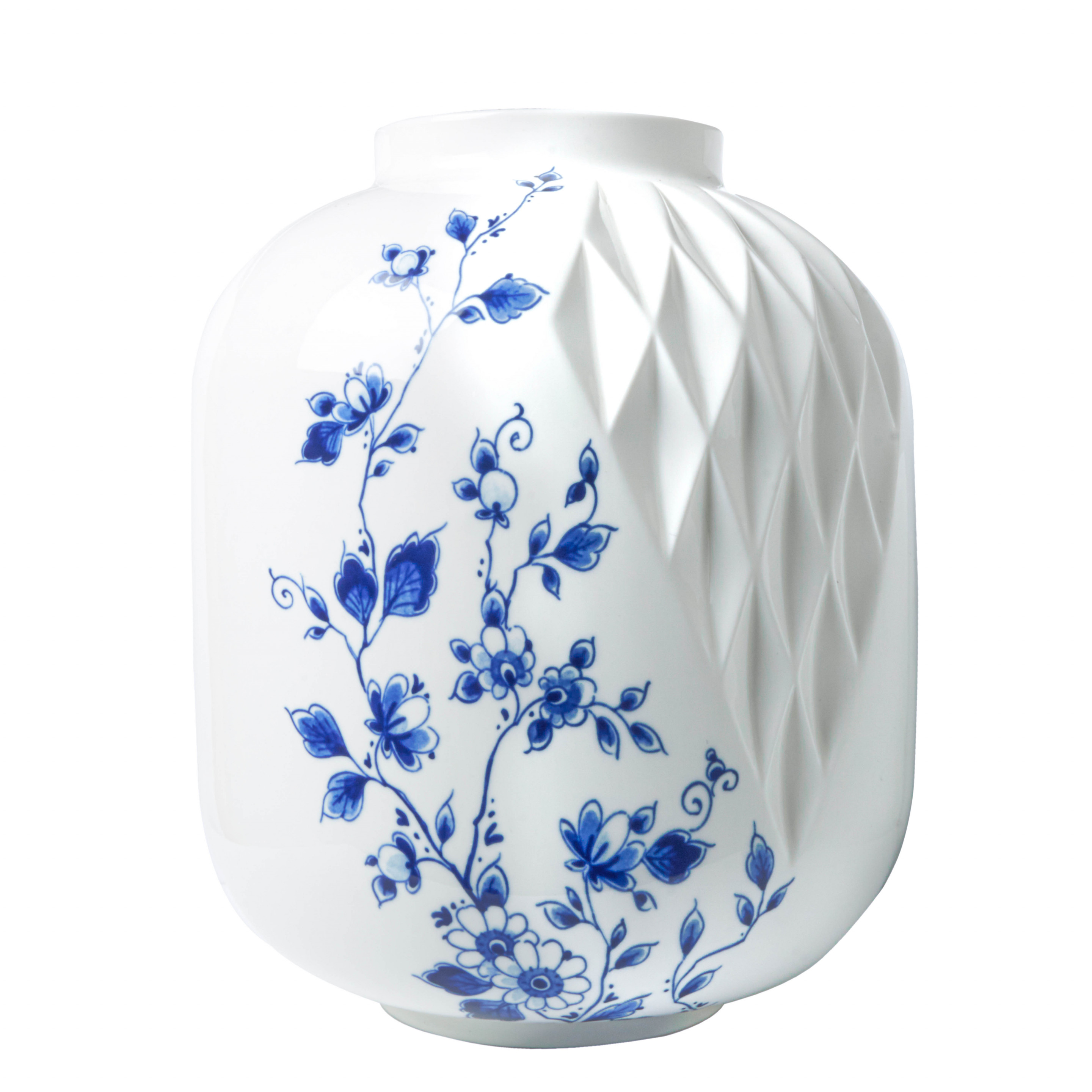 Buy Blauw Vouw Vase » Heinen Delfts